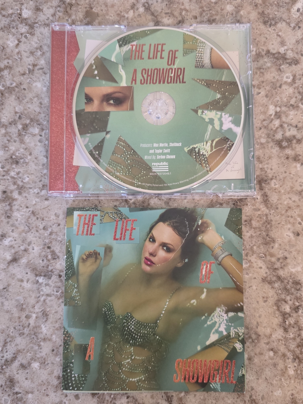 Taylor Swift The Life of a Showgirl CD NEW No Case Includes Artwork